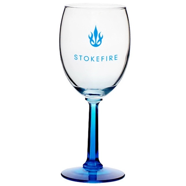 Clear 10 oz. wine glass with hexagonally shaved stem and smooth... from ASI 39552 BEL Promo
