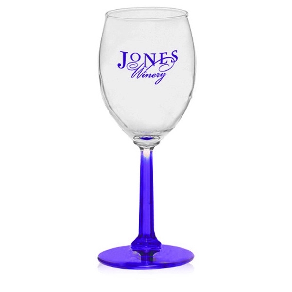 Clear 6.5 oz wine glass with hexagonally shaved glass design.... from ASI 39552 BEL Promo