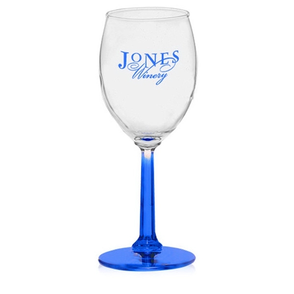 Clear 6.5 oz wine glass with hexagonally shaved glass design.... from ASI 39552 BEL Promo