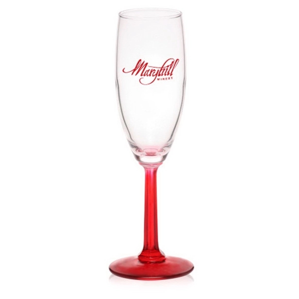 Clear champagne flute glass, 6 oz.... from ASI 39552 BEL Promo