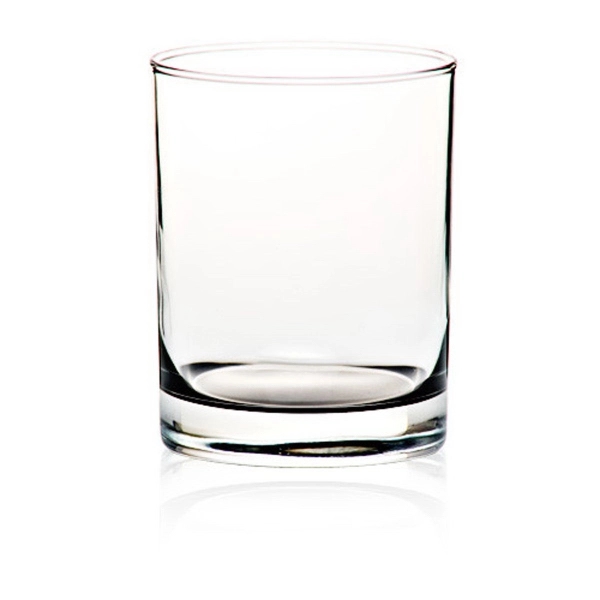 Clear 13.5 oz cylindrical whiskey glass with heavy base and smooth... from ASI 39552 BEL Promo