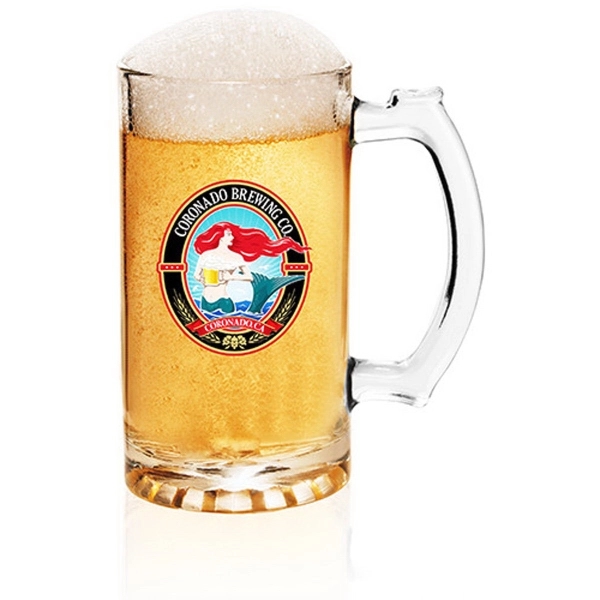 Imported star-bottom sports beer mug with handy thumb grip, 16 oz.... from ASI 39552 BEL Promo