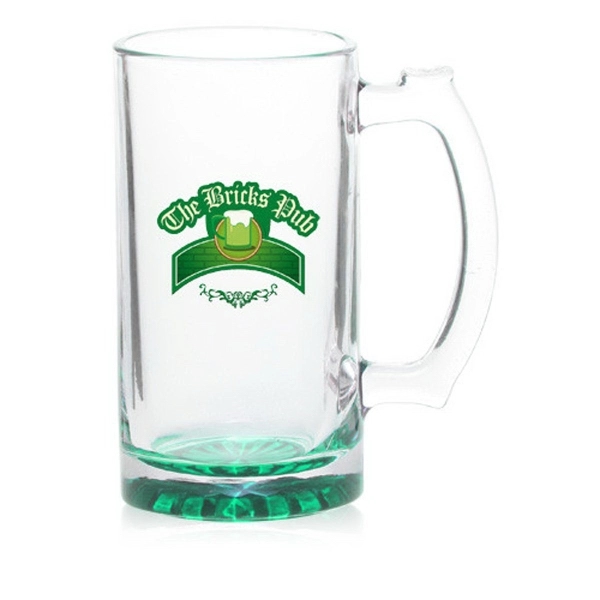 Imported star-bottom sports beer mug with handy thumb grip, 16 oz.... from ASI 39552 BEL Promo