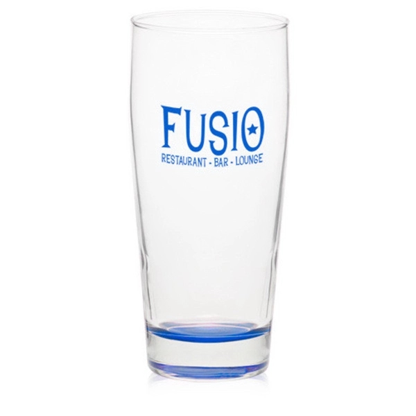 Clear 16 oz diamond tapered pub glass with thick base.... from ASI 39552 BEL Promo