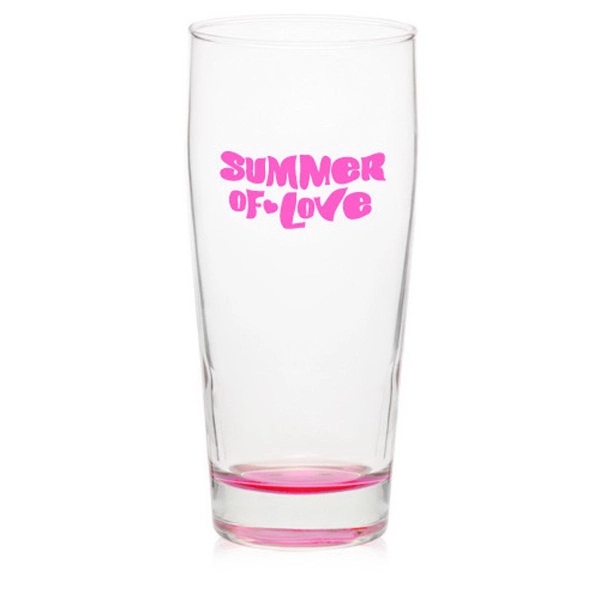 Clear 16 oz diamond tapered pub glass with thick base.... from ASI 39552 BEL Promo