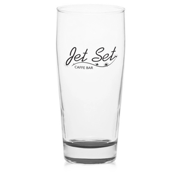 Clear 16 oz diamond tapered pub glass with thick base.... from ASI 39552 BEL Promo