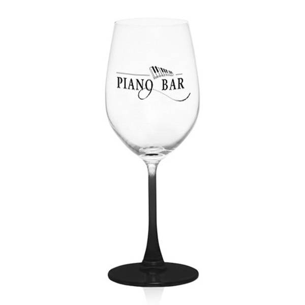 13.25 oz. 100% Lead free crystal wine glass; with colored stem.... from ASI 39552 BEL Promo