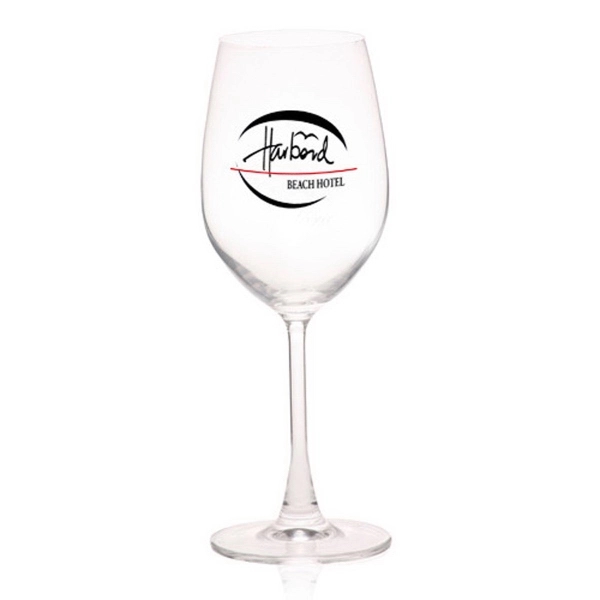 13.25 oz. 100% Lead free crystal wine glass; with colored stem.... from ASI 39552 BEL Promo