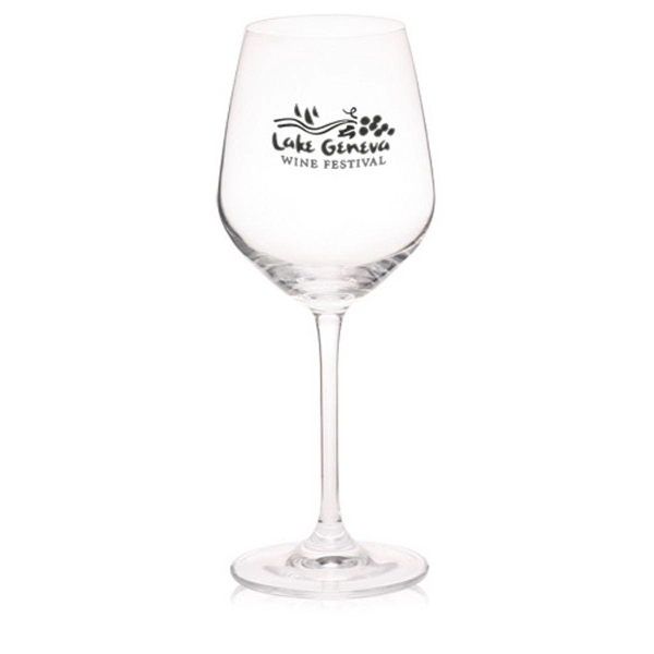 13 oz. 100% Lead free crystal wine glass; with custom colored... from ASI 39552 BEL Promo