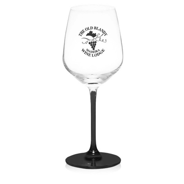 13 oz. 100% Lead free crystal wine glass; with custom colored... from ASI 39552 BEL Promo