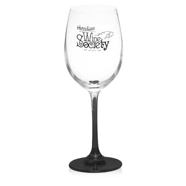 13.8 oz. 100% Lead free crystal wine glass; with custom colored... from ASI 39552 BEL Promo