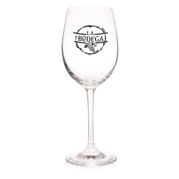 13.8 oz. 100% Lead free crystal wine glass; with custom colored... from ASI 39552 BEL Promo