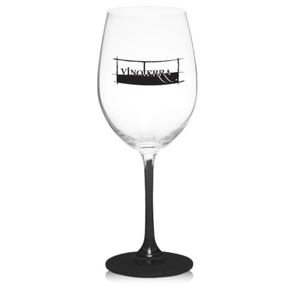 19 oz. 100% Lead free crystal wine glass; with custom colored... from ASI 39552 BEL Promo