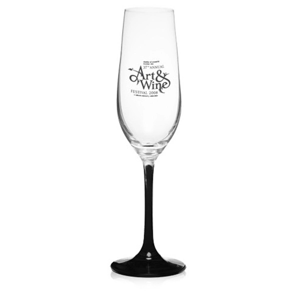 8.3 oz. 100% Lead free crystal wine glass; with colored stem... from ASI 39552 BEL Promo