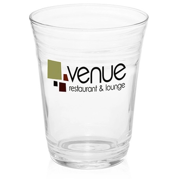 16 oz ARC clear glass party cup.... from ASI 39552 BEL Promo