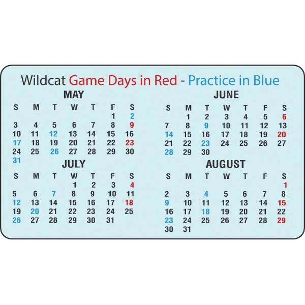 Stick-it anywhere desk calendar with a gloss finish and special low... from ASI 79392 Premiums Plus Inc