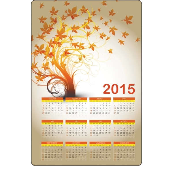 Stick-it anywhere desk calendar with a gloss finish and special low... from ASI 79392 Premiums Plus Inc