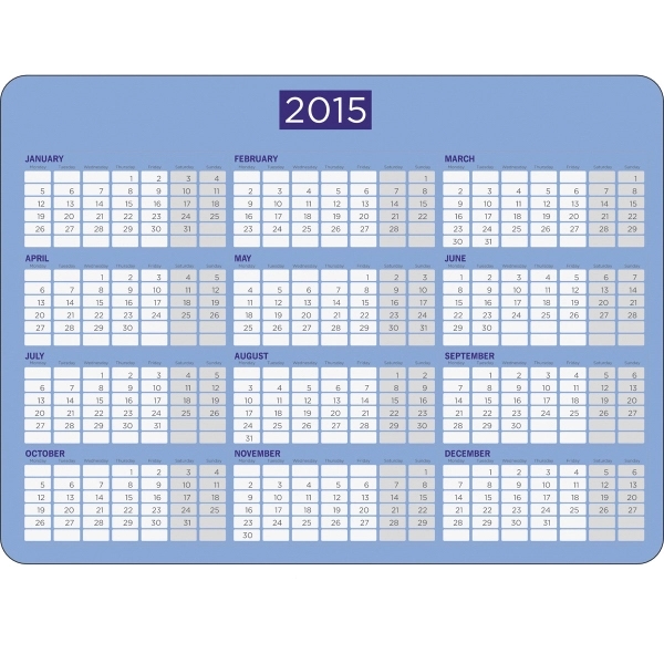 Stick-it anywhere desk calendar with a gloss finish and special low... from ASI 79392 Premiums Plus Inc