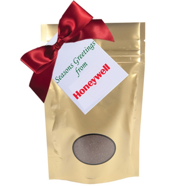 Fresh ground gourmet coffee in 0.75 oz. gift bag.... from ASI 61125 Hit Promotional Products / Admints & Zagabor