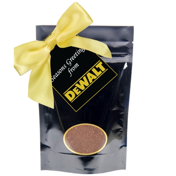Fresh ground gourmet coffee in 0.75 oz. gift bag.... from ASI 61125 Hit Promotional Products / Admints & Zagabor