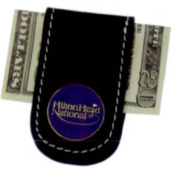 Leather money clip with magnet.... from ASI 67961 Lorente LLC / Lorente