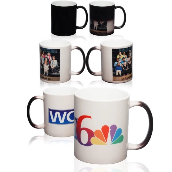 Photo sublimation ceramic mug starts black and transitions to reveal your... from ASI 39552 BEL Promo