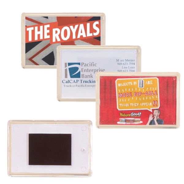 Heavy-duty magnet assembled with a flat rectangle acrylic case.... from ASI 57655 STOPNGO Line