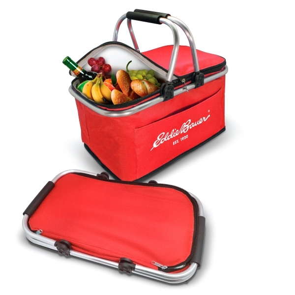Picnic basket features aluminum handles, made with 600D polyester, thick insulation,... from ASI 30112 ACE Products / Ace Line