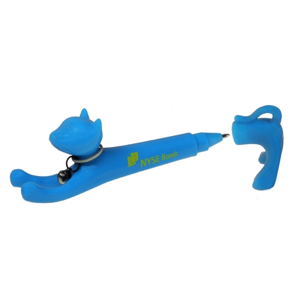 Stretching Cat Plastic Cap Off Ballpoint Pen... from ASI 31517 Admart Products / Admart Line