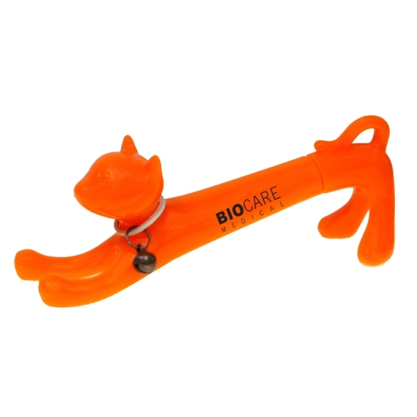 Stretching Cat Plastic Cap Off Ballpoint Pen... from ASI 31517 Admart Products / Admart Line