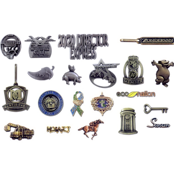 Lapel Pins, Emblems, & Zipper Pulls... from ASI 67961 Lorente LLC / Lorente