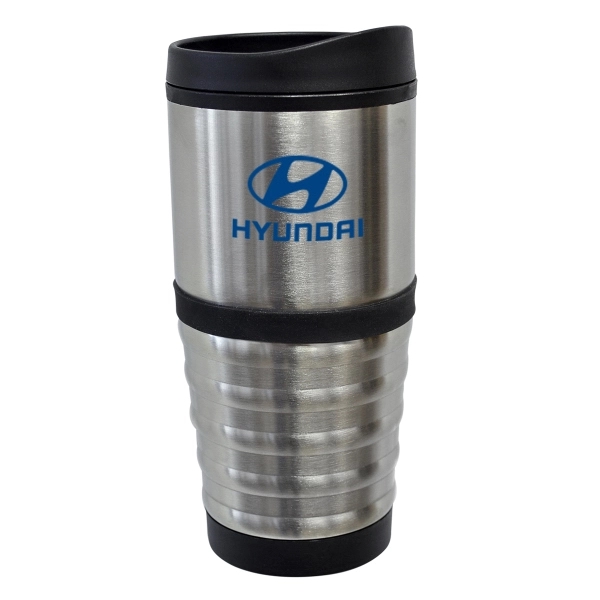 16 oz. stainless steel bottle with an exterior plastic liner.... from ASI 40544 Binaco / Binaline