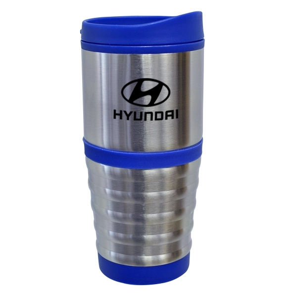 16 oz. stainless steel bottle with an exterior plastic liner.... from ASI 40544 Binaco / Binaline