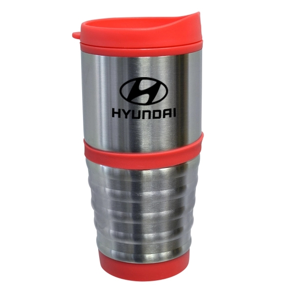 16 oz. stainless steel bottle with an exterior plastic liner.... from ASI 40544 Binaco / Binaline