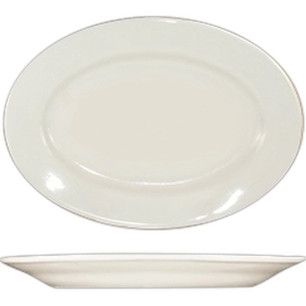 Restaurant Grade China - American White Stoneware Collection, Platter, rim.... from ASI 68878 Mar's Line / Mar's Promotions / MAR's Line Mars China Collection