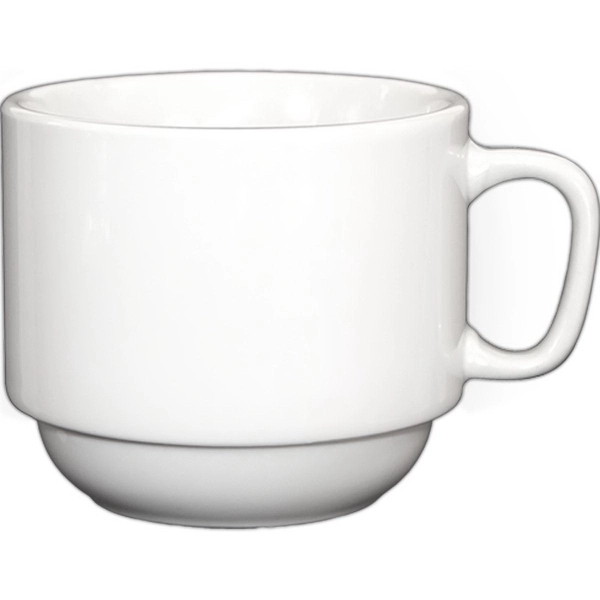 Restaurant Grade China - Classic White Porcelain Collection, Cup, stackable, 7... from ASI 68878 Mar's Line / Mar's Promotions / MAR's Line Mars China Collection