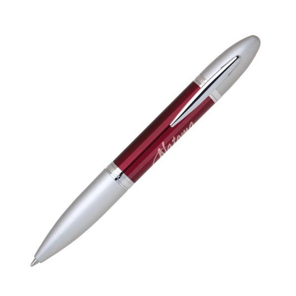 Stainless steel twist-action pen available in several translucent colors.... from ASI 68190 Lungsal / Lungsal