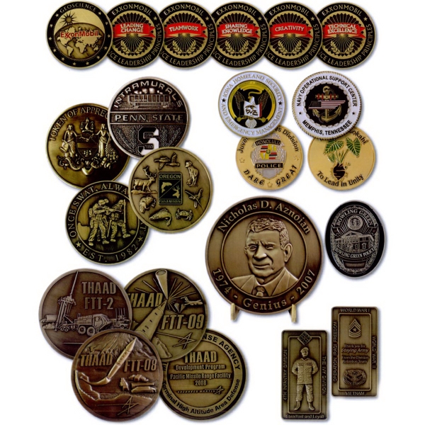 Custom die cast coin, 1/8" (3mm) thick.... from ASI 67961 Lorente LLC / Lorente