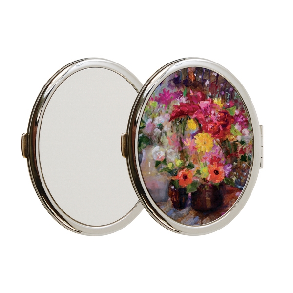 Gussy up your appearance with our oval compact personalized mirror.... from ASI 77988 Photo USA Corp / Photo USA