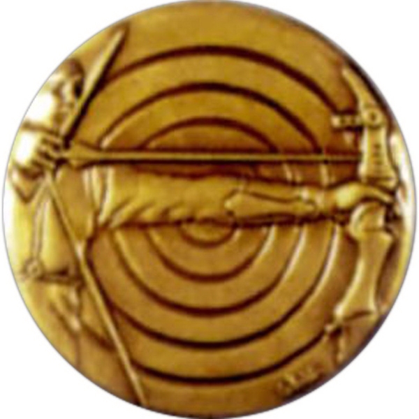 Stock award lapel pin with 1" event insert with military clutch.... from ASI 67961 Lorente LLC / Lorente