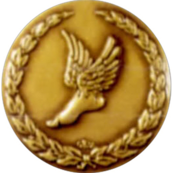 Stock award lapel pin with 1" event insert with military clutch.... from ASI 67961 Lorente LLC / Lorente