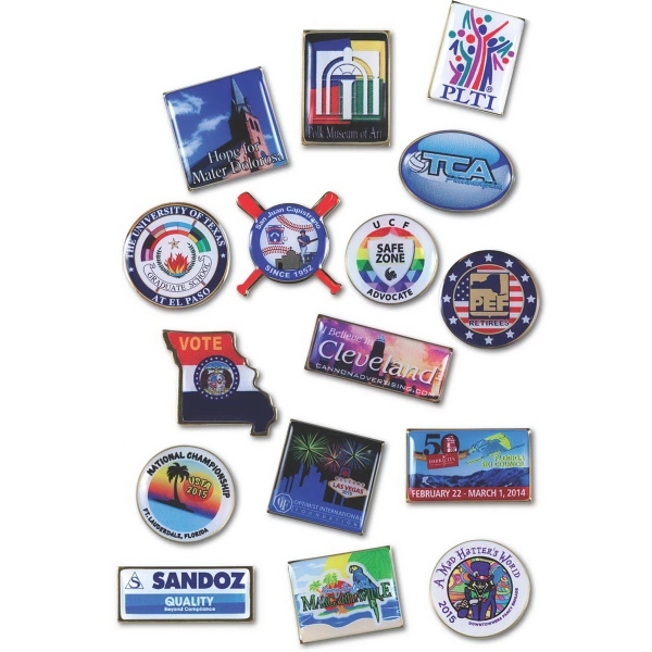 Photo dome lapel pin, includes an epoxy dome and a military... from ASI 74100 Norco Holdings, LLC / Norco