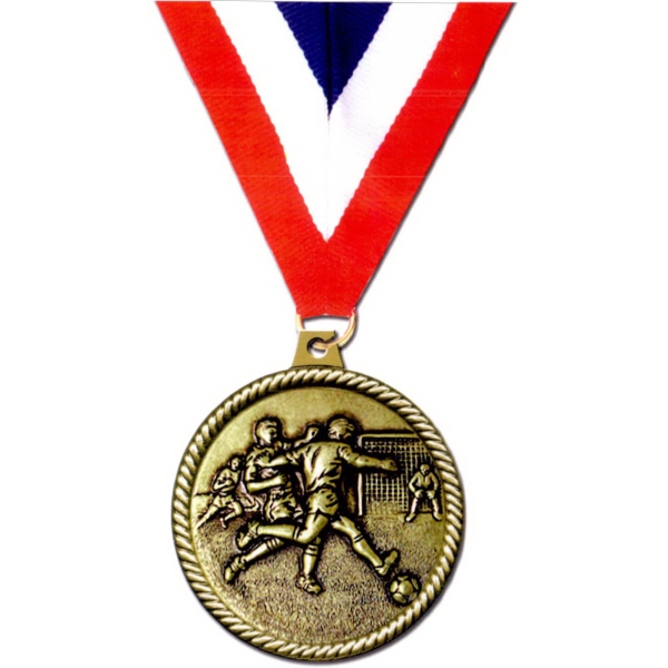 Medal with a rope border that Holds 2" size events.... from ASI 67961 Lorente LLC / Lorente