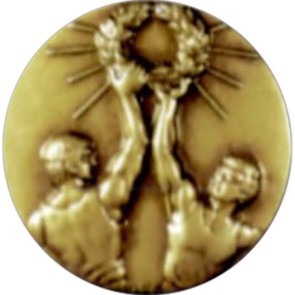 Medal with a rope border that Holds 2" size events.... from ASI 67961 Lorente LLC / Lorente