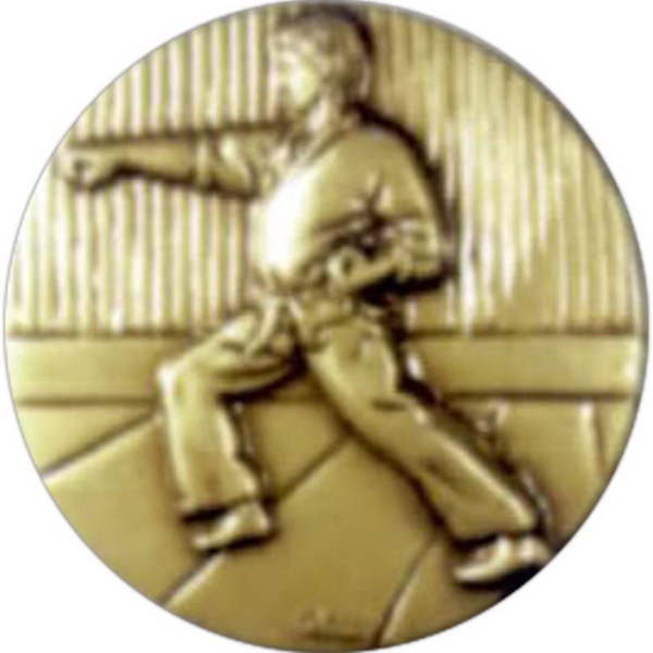 Medal with a rope border that Holds 2" size events.... from ASI 67961 Lorente LLC / Lorente