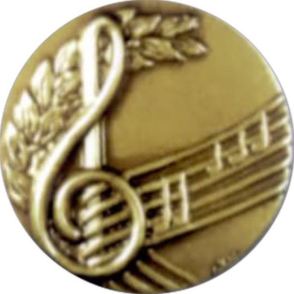 Medal with a rope border that Holds 2" size events.... from ASI 67961 Lorente LLC / Lorente