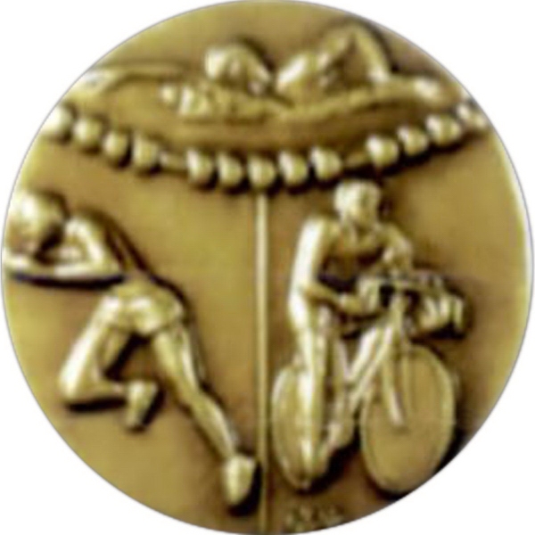 Medal with a rope border that Holds 2" size events.... from ASI 67961 Lorente LLC / Lorente