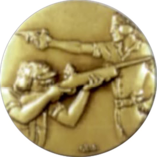 Medal with a rope border that Holds 2" size events.... from ASI 67961 Lorente LLC / Lorente