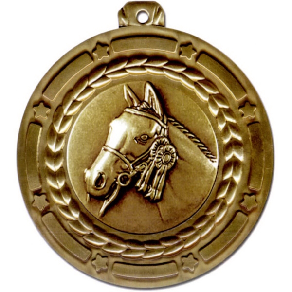 Star Struck Medal. Extra large, eye-catching with 2" event insert.... from ASI 67961 Lorente LLC / Lorente