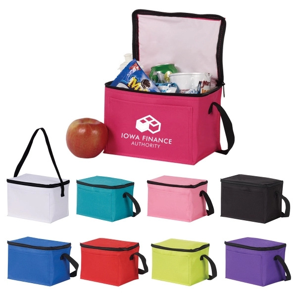 Insulated 6-can cooler bag with open front pocket... from ASI 34800 Alstar Creations / Alstar Line